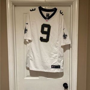 Nike On Field Drew Brees White Saints Jersey Men’s Size Large